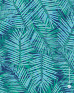 Allover "Palm Rush" | Webware | Blautöne, Türkis – Bild 2