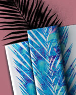 Allover WILDLIFE "Palmleaf" | Jersey Baumwolle | Bunt, Weiß – Bild 7