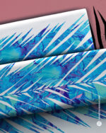 Allover WILDLIFE "Palmleaf" | Jersey Baumwolle | Bunt, Weiß