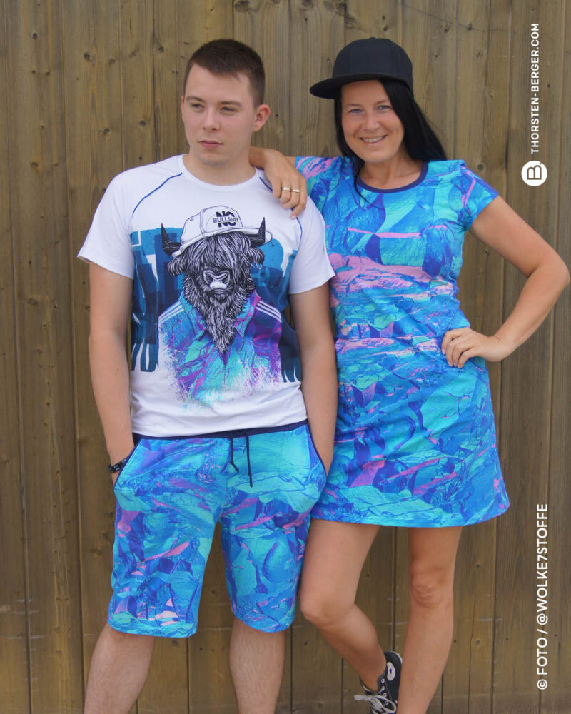 Allover WILDLIFE "Holografic" | Jersey | Bunt – Bild 7