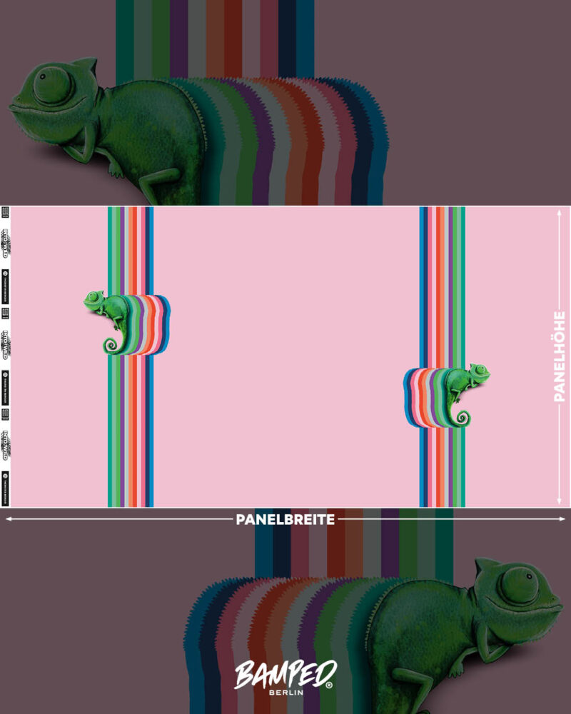 BAMPED_SWAFING_Into_The_Wild_by_Thorsten_Berger_303 Panel "CHAMÄLEON CAMILLO" | Modal French Terry | Rosé – Bild 2