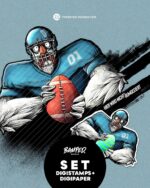 Digistamps + Digipaper "An die Eier"