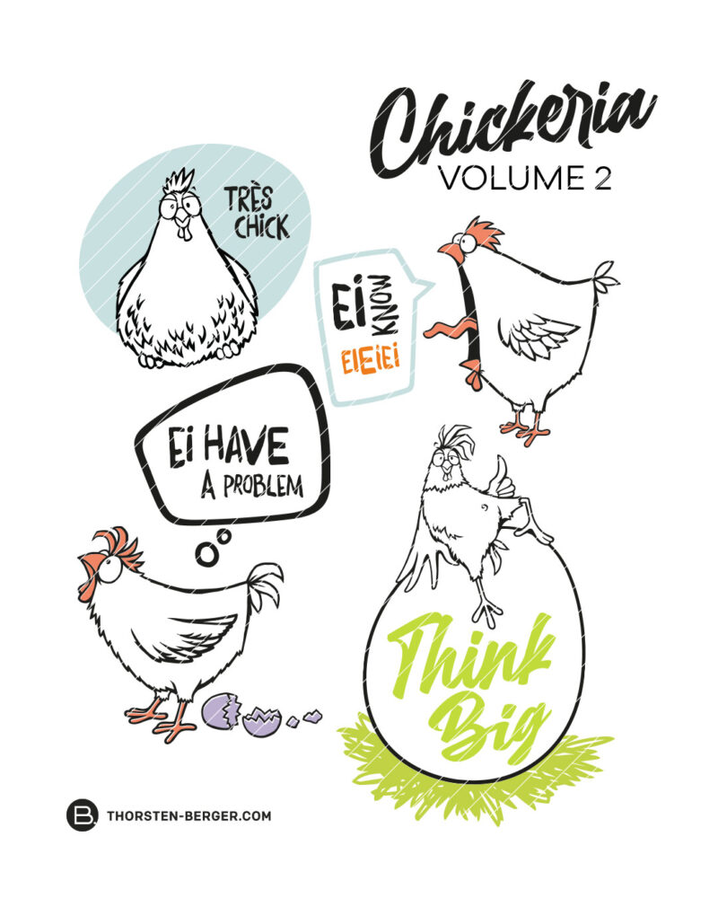 Plotterbundle "CHICKERIA VOL2" | 4-er SET – Bild 2