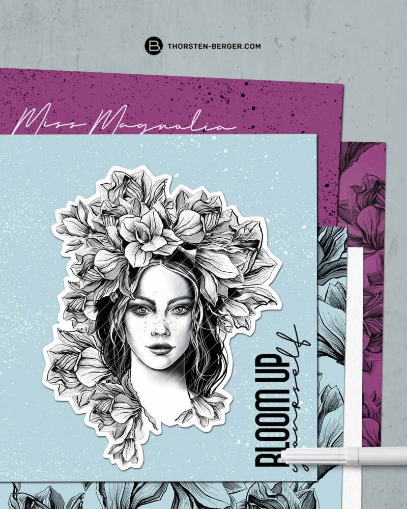 BAMPED_Digistamps_Miss_Magnolia_Thorsten_Berger_4 Digistamps + Digipaper "MISS MAGNOLIA" – Bild 4