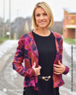 Allover "LEAF STAMPS" | Viskose | Terracotta Pink – Bild 3