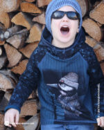 Panel "WOODWORKER" | French Terry | Forestblue – Bild 4