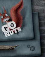 Panel "GO NUTS" Stripes | French Terry | Dusty Mint – Bild 6