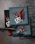 Panel "GO NUTS" Stripes | French Terry | Dusty Mint – Bild 7