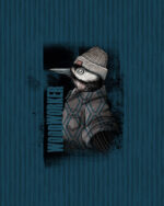 Panel "WOODWORKER" | French Terry | Forestblue – Bild 2