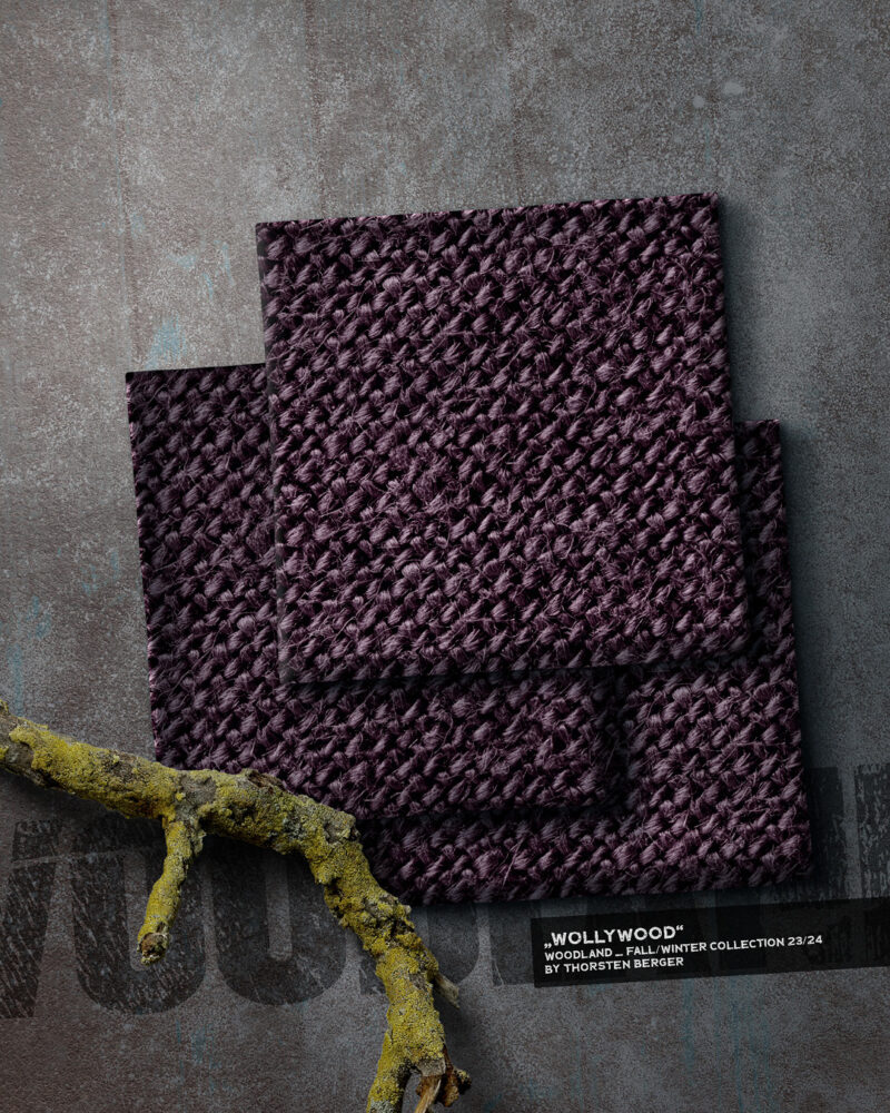 Allover "WOLLYWOOD" | SWEAT ANGERAUT | Aubergine – Bild 6