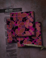 Allover "LEAF STAMPS" | Viskose | Terracotta Pink – Bild 7