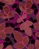 Allover "LEAF STAMPS" | Viskose | Terracotta Pink – Bild 6