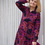 Allover "LEAF STAMPS" | Viskose | Terracotta Pink