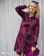 Allover "LEAF STAMPS" | Viskose | Terracotta Pink