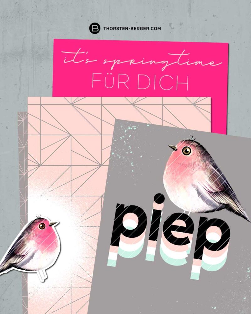 Digistamps + Digipaper "Rotkehlchen Robin" – Bild 4