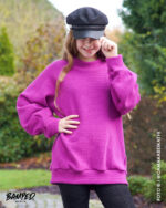 Strickstoff "Oslo" | Fuchsia – Bild 2