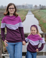 Strickstoff "Oslo" | Aubergine – Bild 4