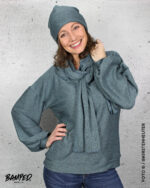 Viskosestrick "Lotta"| Dusty Mint – Bild 2