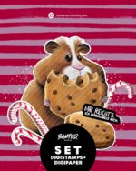 Digistamps + Digipaper "Hamster Barney"