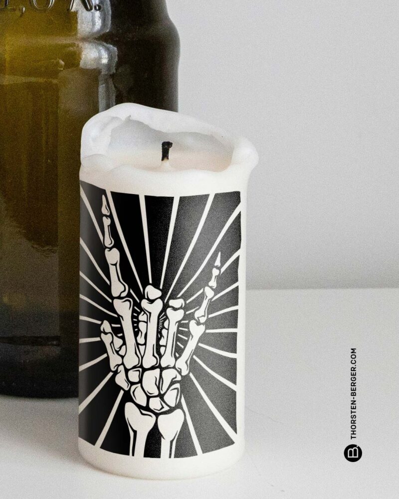 Halloween_Kerzen_Thorsten_Berger_BAMPED_7 Plotterdatei "SKELETT HAND" – Bild 9