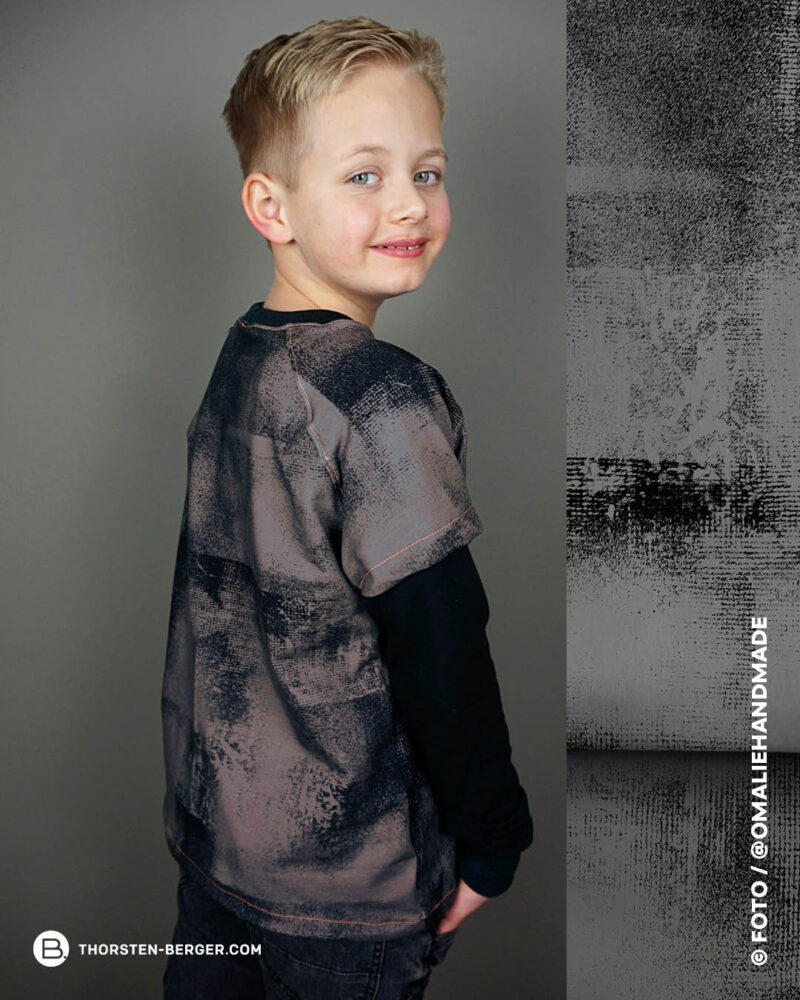 ALLOVER WINTER READY "Structure" | French Terry | Vintage Wood – Bild 5