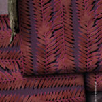 Allover "LEAF STAMPS RANKEN" | Viskose | Terracotta Pink