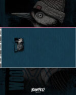 Panel "WOODWORKER" | French Terry | Forestblue – Bild 3