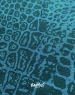 ALLOVER PAWERFUL "Poodle Pepper" | French Terry | Pythongreen – Bild 5