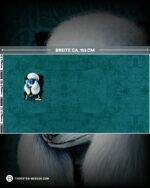 PANEL PAWERFUL "Poodle Pepper" | French Terry | Pythongreen – Bild 3