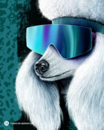 PANEL PAWERFUL "Poodle Pepper" | French Terry | Pythongreen – Bild 5