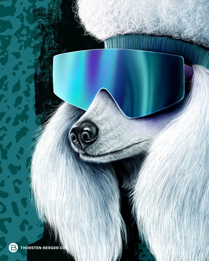 BAMPED_SWAFING_PAWerful_Thorsten_Berger17 PANEL PAWERFUL "Poodle Pepper" | French Terry | Pythongreen – Bild 5