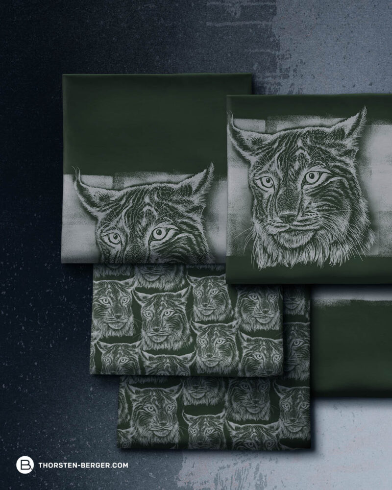 BAMPED_SWAFING_PAWerful_Thorsten_Berger27 ALLOVER PAWERFUL "LYNX" | French Terry | Faded Green – Bild 6