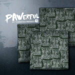 ALLOVER PAWERFUL "LYNX" | French Terry | Faded Green