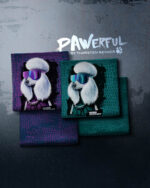 PANEL PAWERFUL "Poodle Pepper" | French Terry | Eclipse Lila – Bild 10