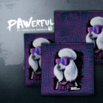 PANEL PAWERFUL "Poodle Pepper" | French Terry | Eclipse Lila