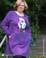 PANEL PAWERFUL "Poodle Pepper" | French Terry | Eclipse Lila – Bild 8