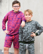 ALLOVER PAWERFUL "LYNX" | French Terry | Violetta – Bild 4