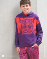 PANEL PAWERFUL "LYNX" | French Terry | Violetta