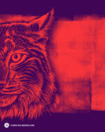 PANEL PAWERFUL "LYNX" | French Terry | Violetta – Bild 3