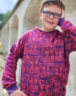 ALLOVER PAWERFUL "LYNX" | French Terry | Violetta