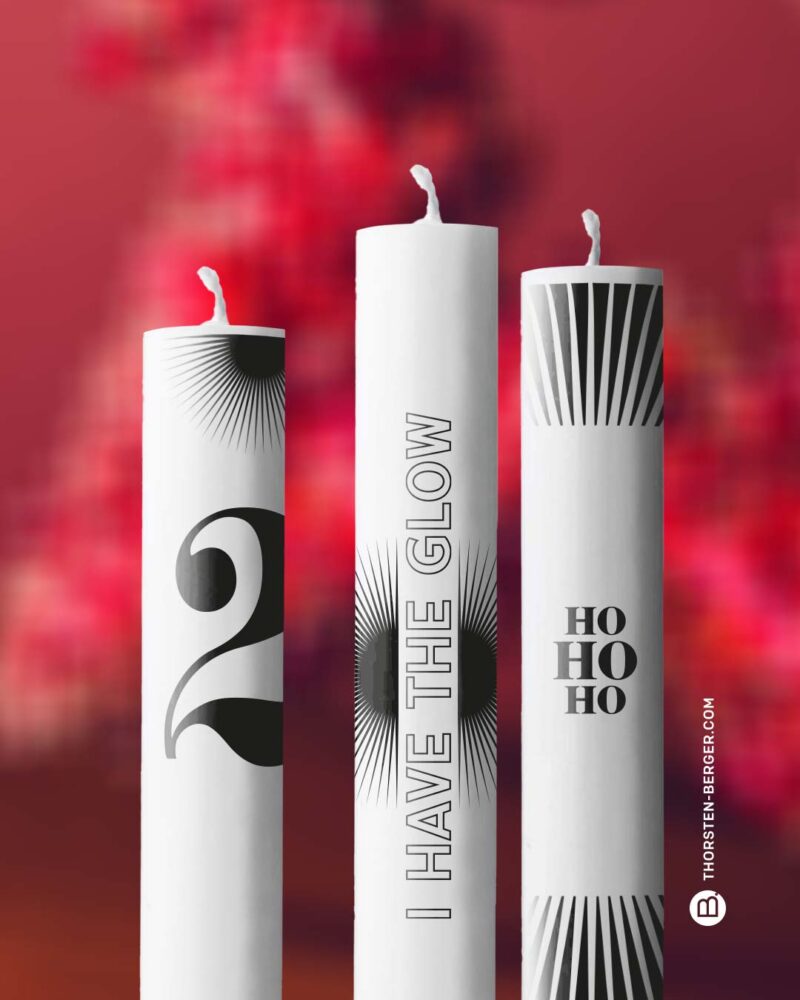 Plotterbundle "Kerzentattoos" | XMas-Kerzensticker zum Ausdrucken – Bild 3