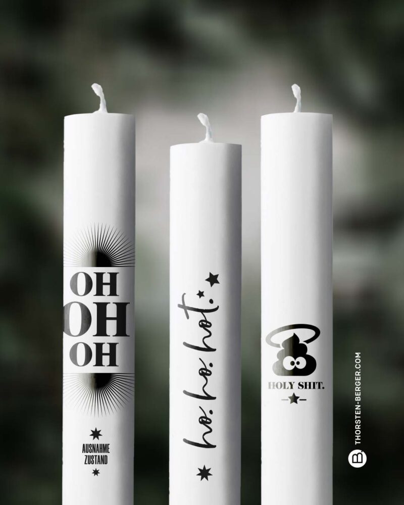 Plotterbundle "Kerzentattoos" | XMas-Kerzensticker zum Ausdrucken – Bild 5