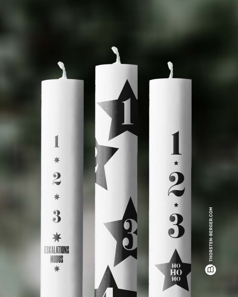 Plotterbundle "Kerzentattoos" | XMas-Kerzensticker zum Ausdrucken – Bild 2