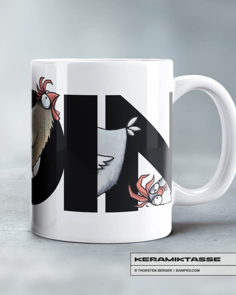 KERAMIKTASSE "CHICKERIA" / MOIN – Bild 2