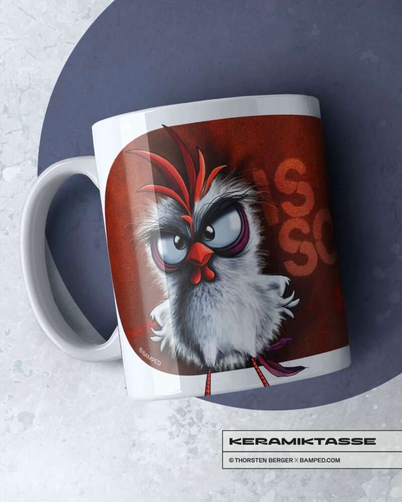 KERAMIKTASSE "CHICKERIA" / ISSO – Bild 2