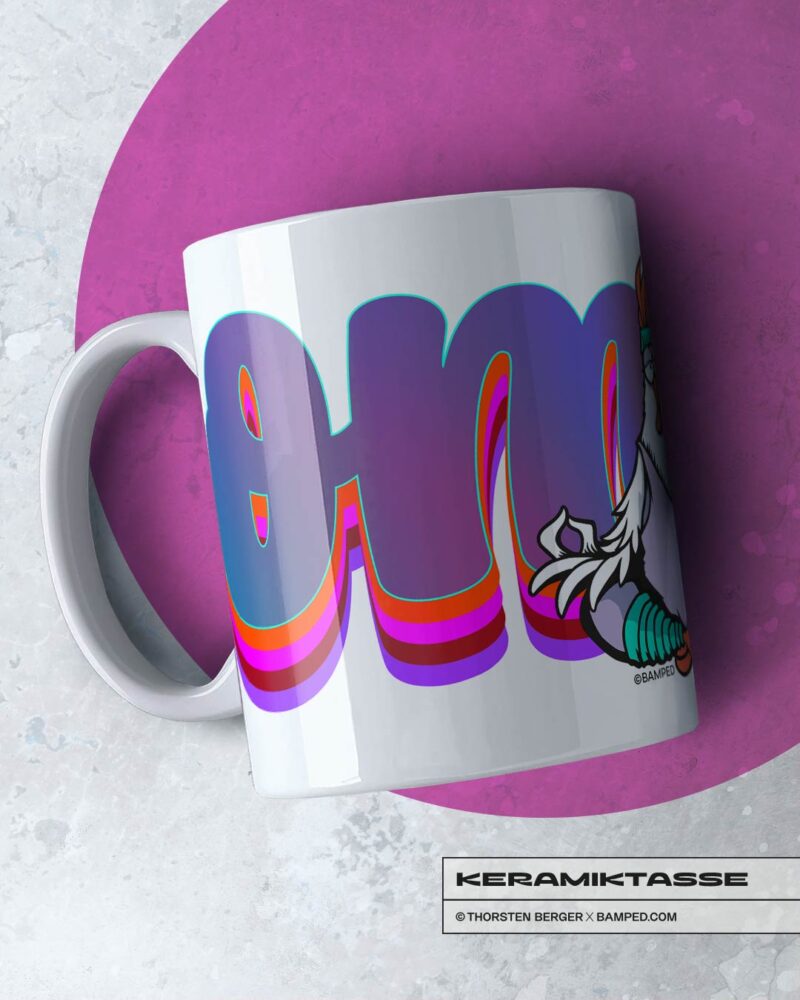 KERAMIKTASSE "CHICKERIA" / YOGA – Bild 2