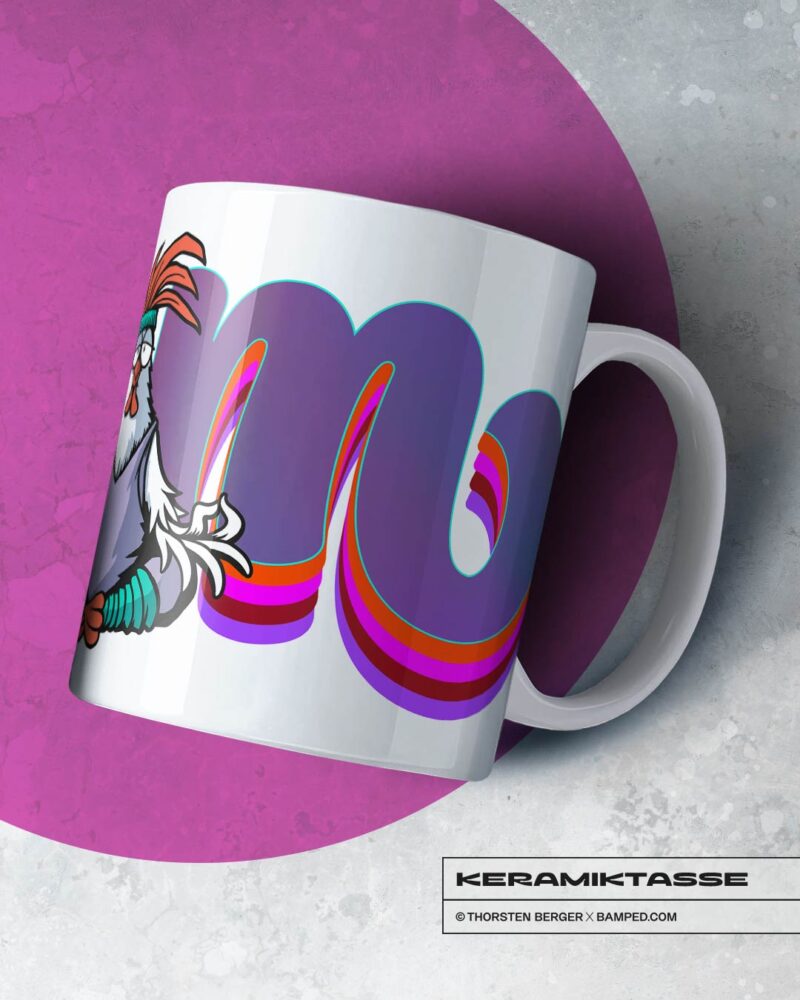 KERAMIKTASSE "CHICKERIA" / YOGA – Bild 3