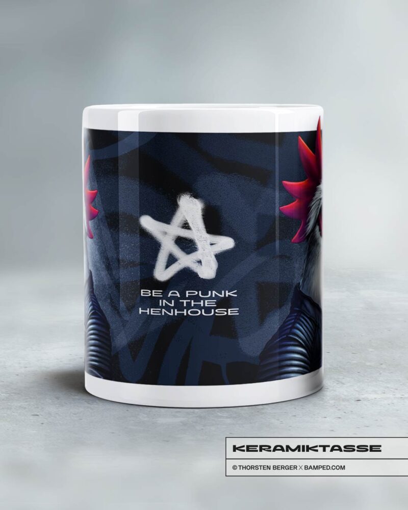 KERAMIKTASSE "CHICKERIA" / PUNK – Bild 3