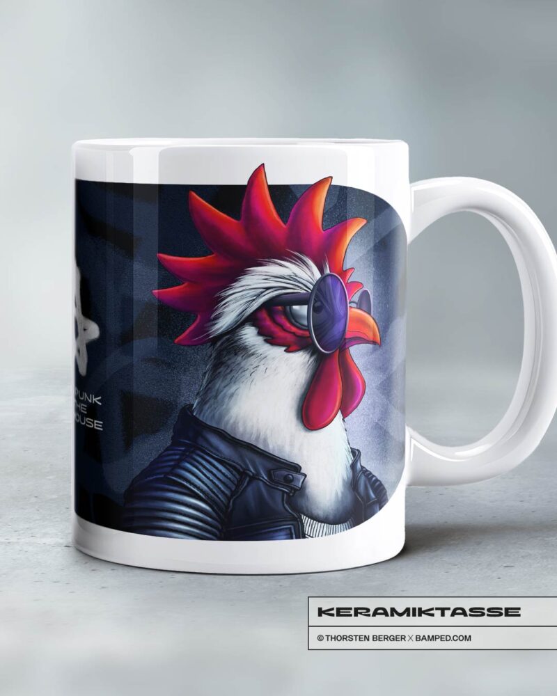 KERAMIKTASSE "CHICKERIA" / PUNK – Bild 2
