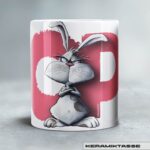 KERAMIKTASSE "NOPE" / CORAL